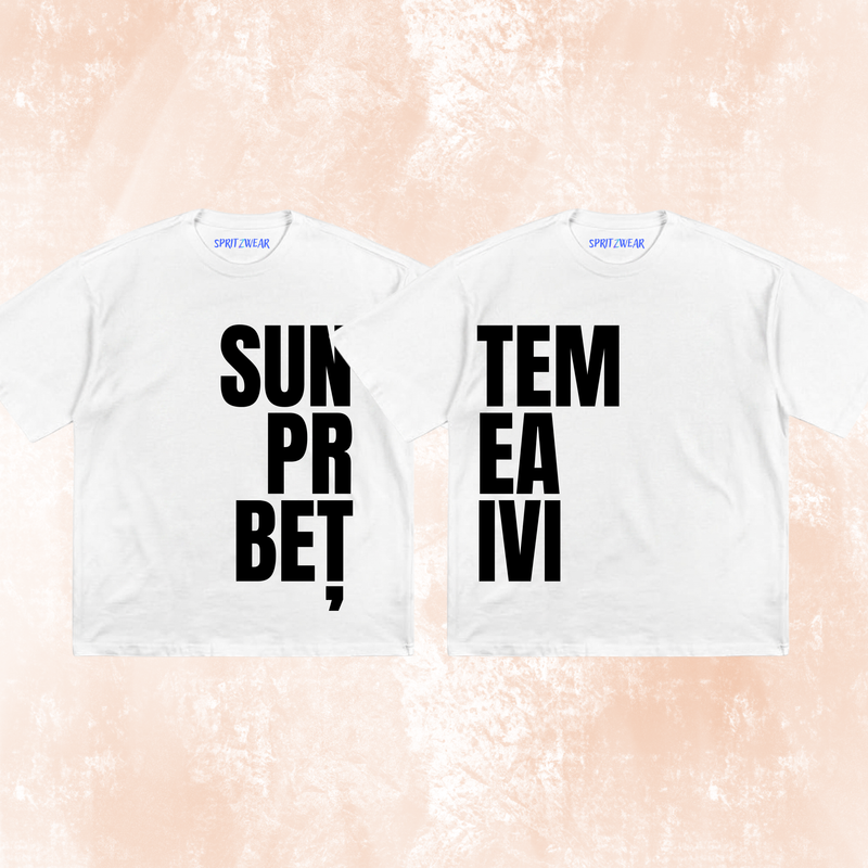 Set 2 Tricouri "Suntem prea betivi" White