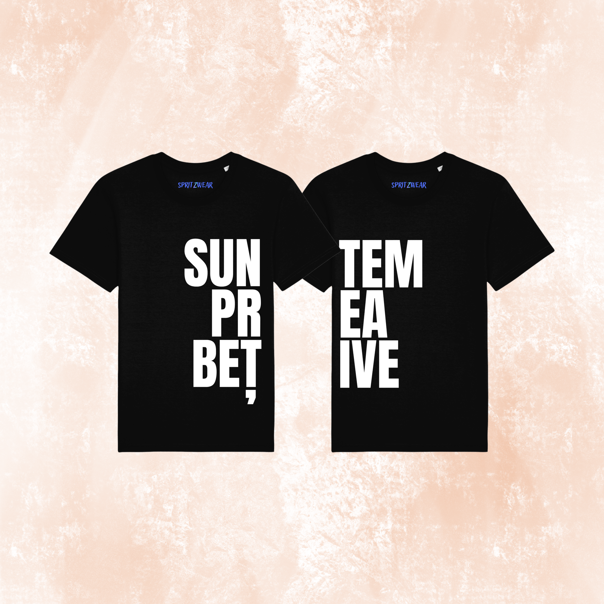 Set 2 Tricouri "Suntem prea betive" Black