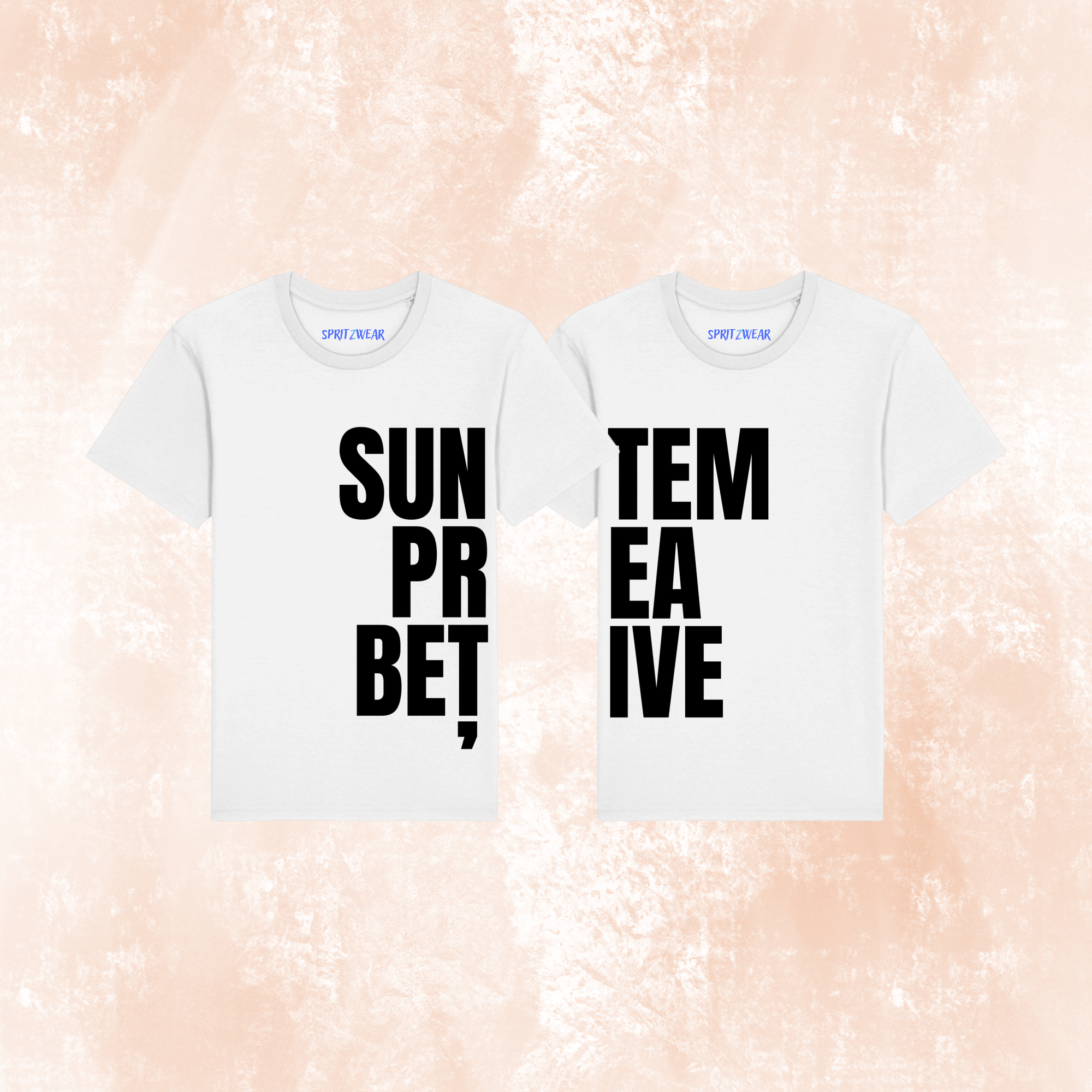 Set 2 Tricouri "Suntem prea betive" White
