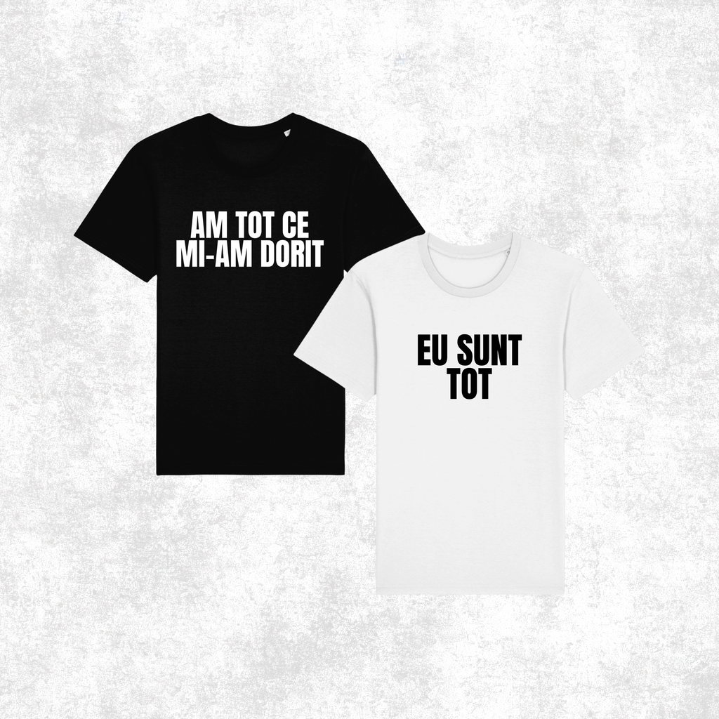 Set 2 tricouri "Am tot ce mi-am dorit"