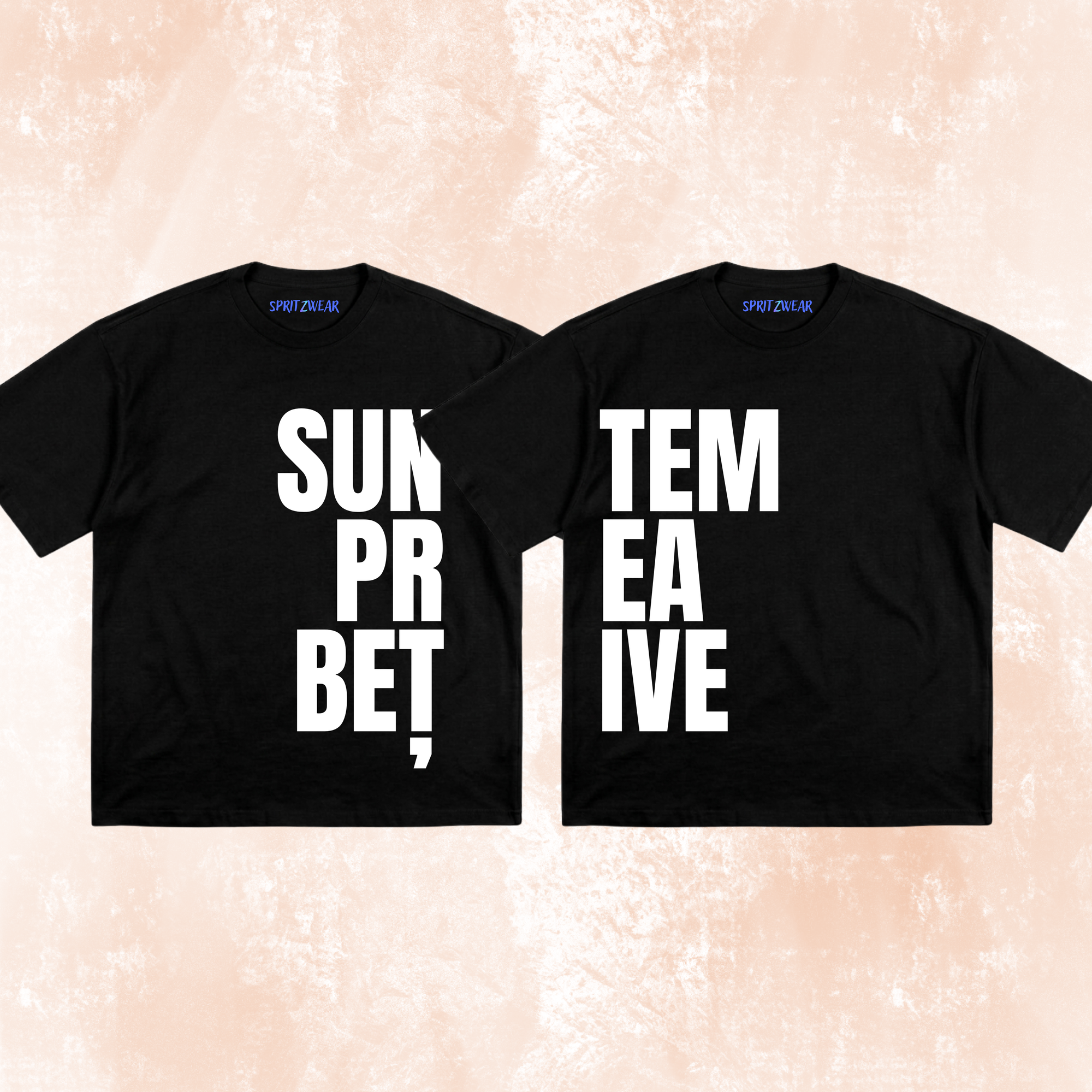 Set 2 Tricouri "Suntem prea betive" Black