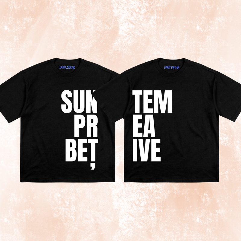 Set 2 Tricouri "Suntem prea betive" Black