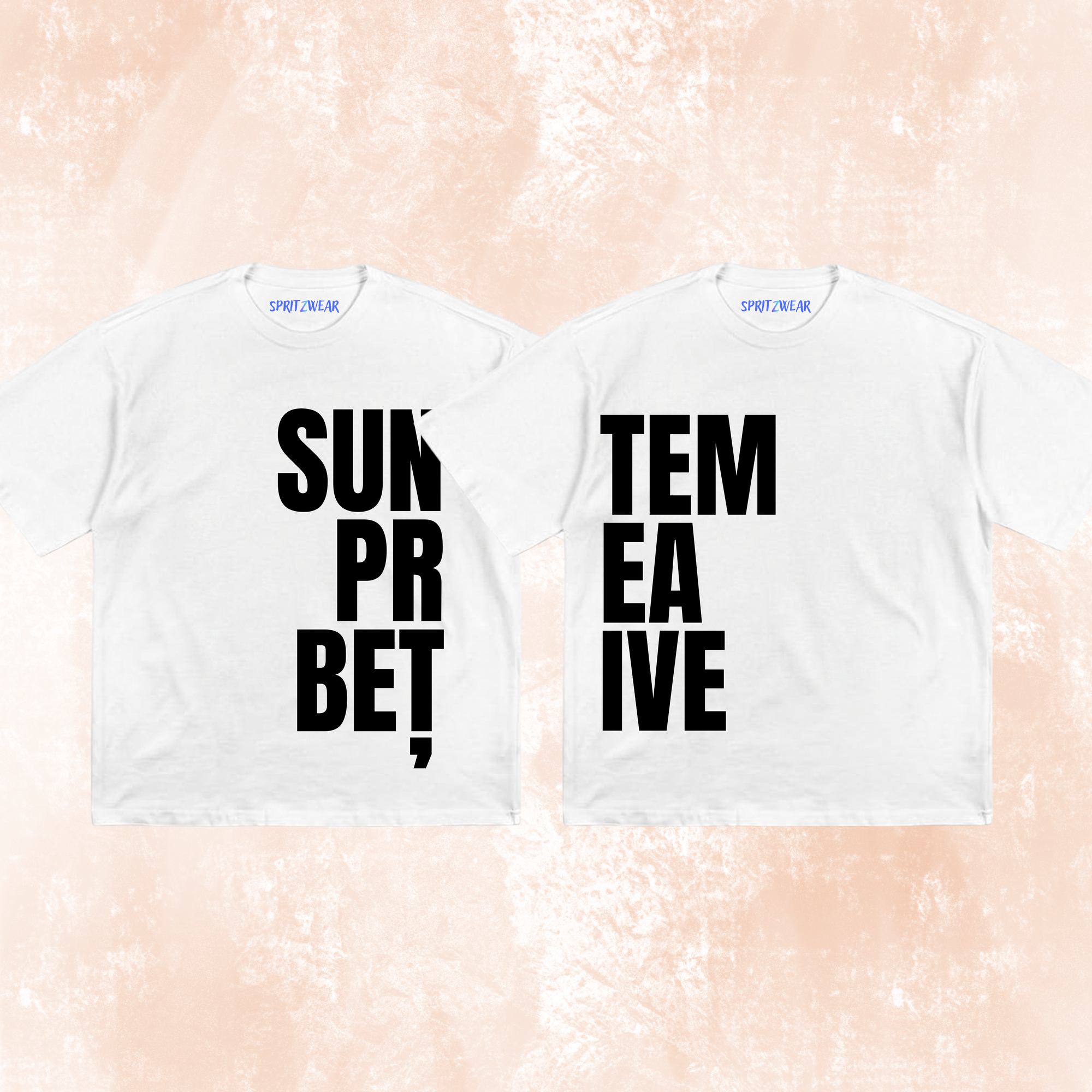 Set 2 Tricouri "Suntem prea betive" White
